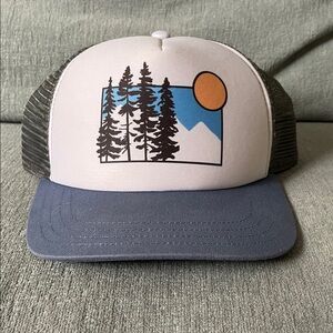 Pistil Trucker Hat with Mountain Design